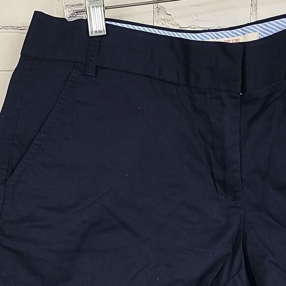 J.Crew Broken-In Chino Navy Blue 3-inch Shortie Cotton Shorts Women's Size 8 - Picture 4 of 7